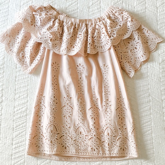 Parker Cathy Eyelet Off-the-Shoulder Dress - Picture 3 of 9